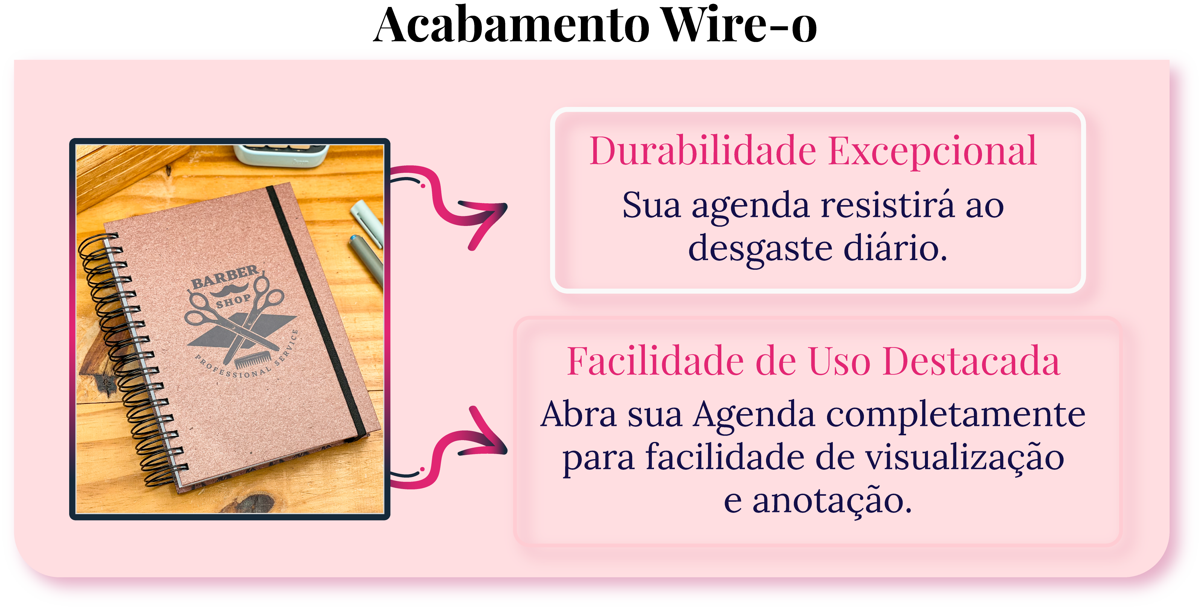 O Agendamento para Barbeiros da Arte 18 Papelaria oferece praticidade e estilo para organizar os atendimentos na sua barbearia. Personalize a capa, registre detalhes dos atendimentos e mantenha suas finanças sob controle. Transforme a maneira como você gerencia seu negócio. Adquira já!